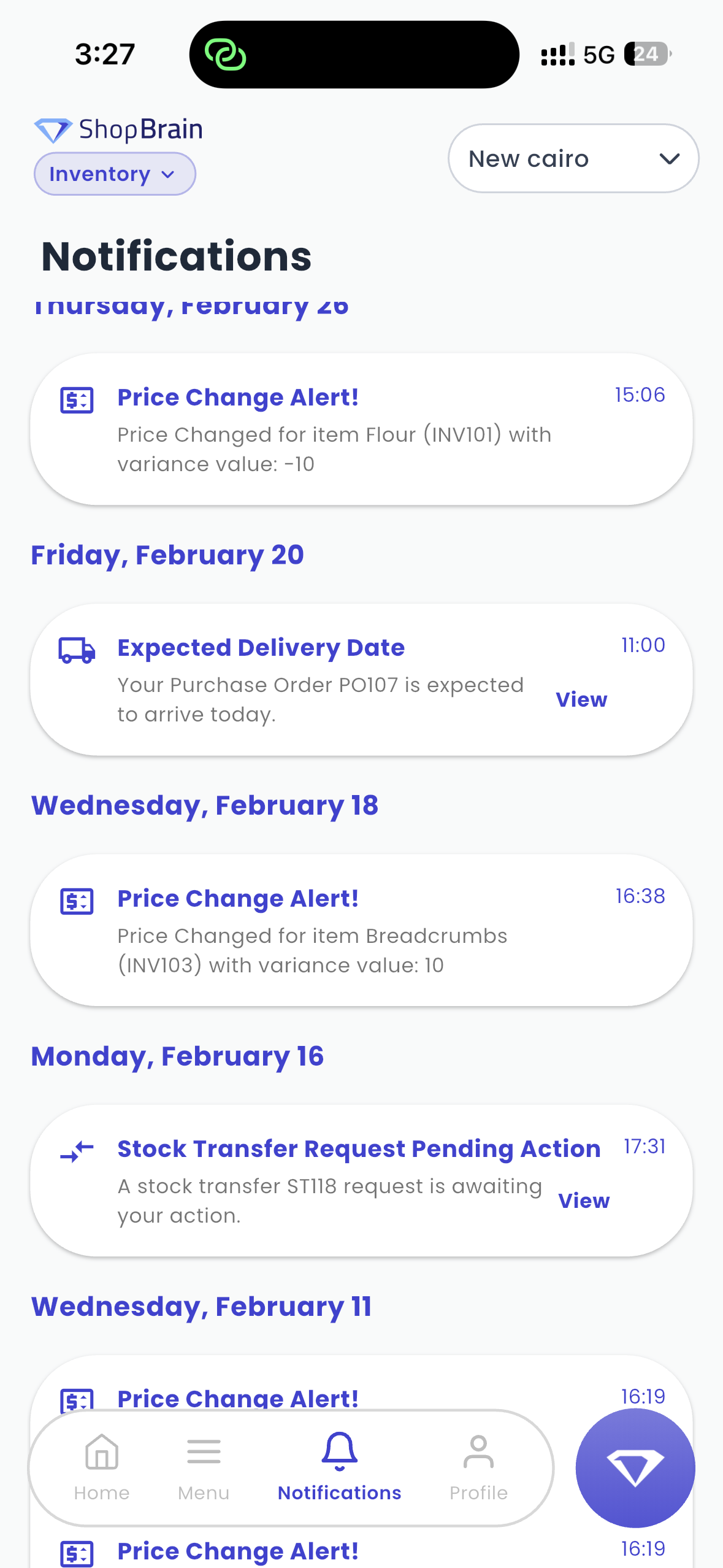 ShopBrain Notifications